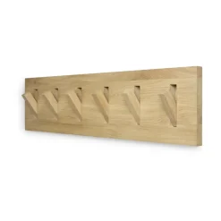 Ethnicraft Clothes Racks, Coat Stands & Hangers*Utilitile wall hanger clothes hanger, Lacquered oak-large Brown