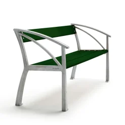 Byarums bruk Garden Sofas & Garden Benches|Outdoor Lounge Furniture*Vasa sofa, , raw aluminum stand Green