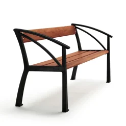 Byarums bruk Outdoor Lounge Furniture|Garden Sofas & Garden Benches*Vasa sofa, Mahogany, black stand BrownBlack
