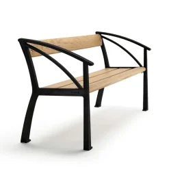 Byarums bruk Garden Sofas & Garden Benches|Outdoor Lounge Furniture*Vasa sofa, Oak oil, black stand Beige