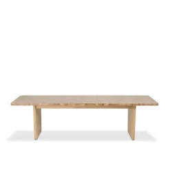 Mavis Dining Tables*Vaud dining table, White pigmented oak, 2 pcs inserts Brown