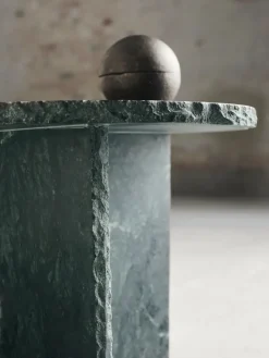 MUUBS Side Tables*Verde side table Ø40 cm, marble Green