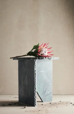 MUUBS Side Tables*Verde side table Ø40 cm, marble Green