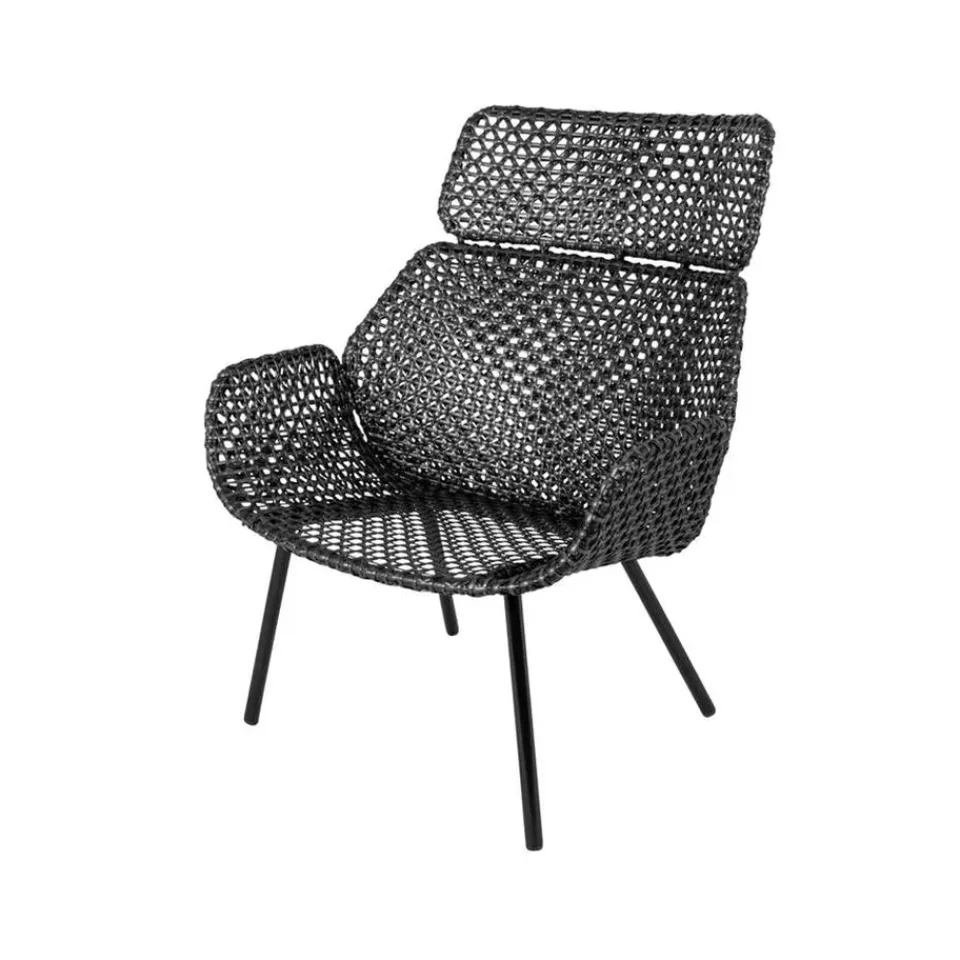 Cane-line Outdoor Lounge Furniture*Vibe Highback chair, Black