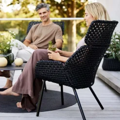 Cane-line Outdoor Lounge Furniture*Vibe Highback chair, Black
