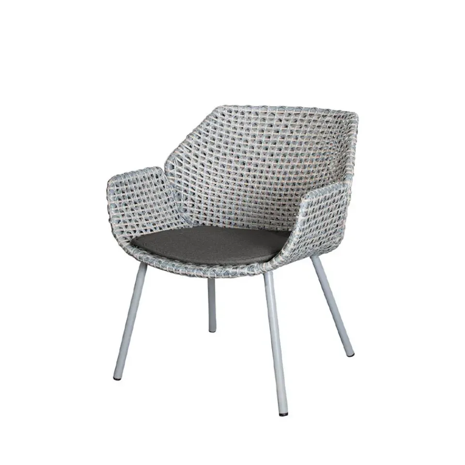 Cane-line Seat Cushions & Pads*Vibe lounge armchair cushion, Natté Black
