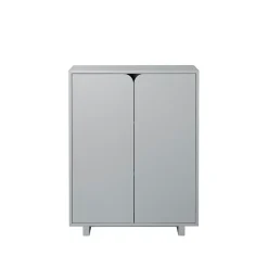 1898 Display & Glass Cabinets*Vidja cabinet, lack. low. coated doors Grey