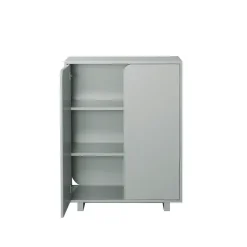 1898 Display & Glass Cabinets*Vidja cabinet, lack. low. coated doors Grey