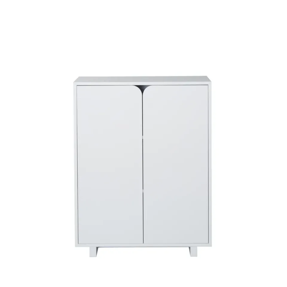 1898 Display & Glass Cabinets*Vidja cabinet, lack. low. coated doors White