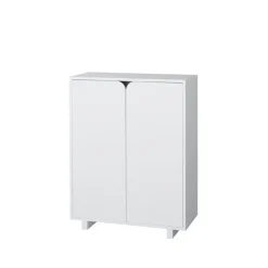 1898 Display & Glass Cabinets*Vidja cabinet, lack. low. coated doors White