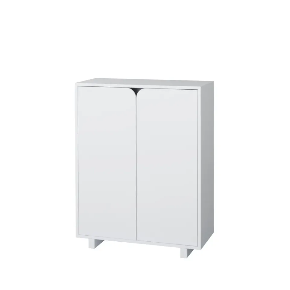 1898 Display & Glass Cabinets*Vidja cabinet, lack. low. coated doors White