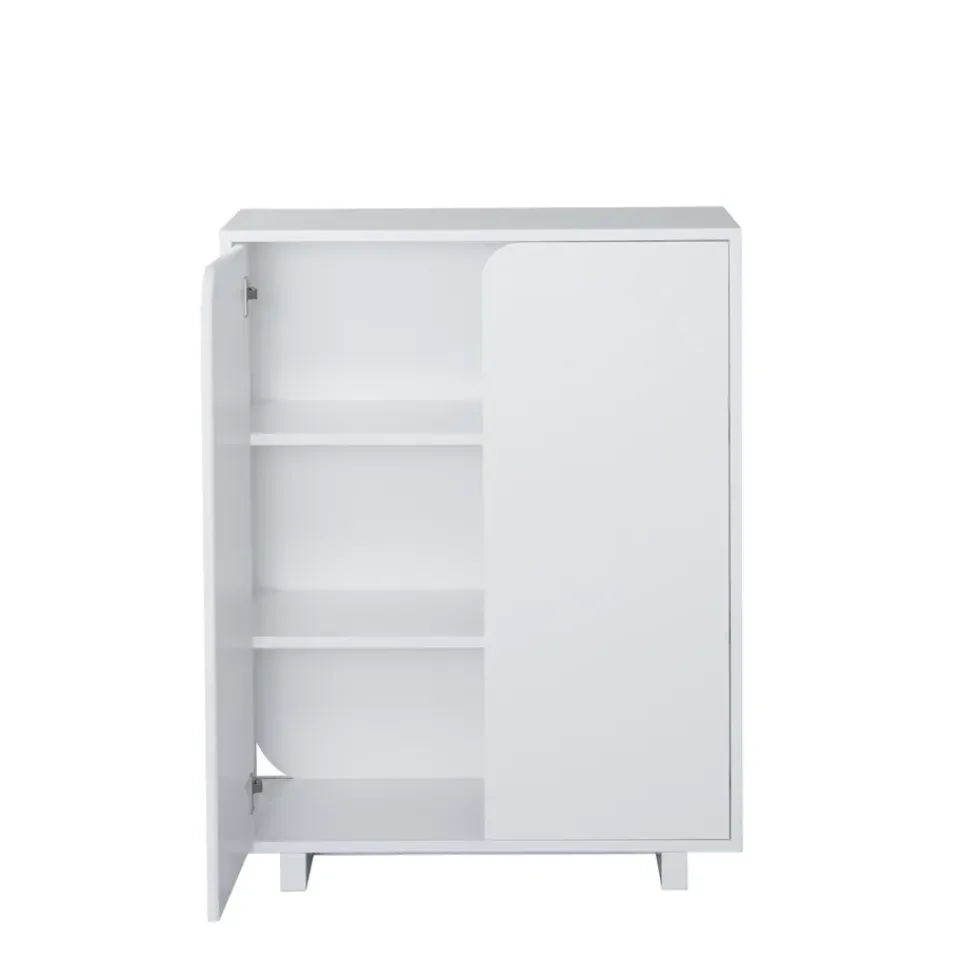1898 Display & Glass Cabinets*Vidja cabinet, lack. low. coated doors White