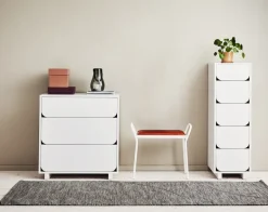 1898 Dressers & Drawer Units*Vidja draws- low 3 draws, White