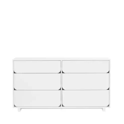 1898 Dressers & Drawer Units*Vidja Dubbel chest of draws, lacq. 6 box White