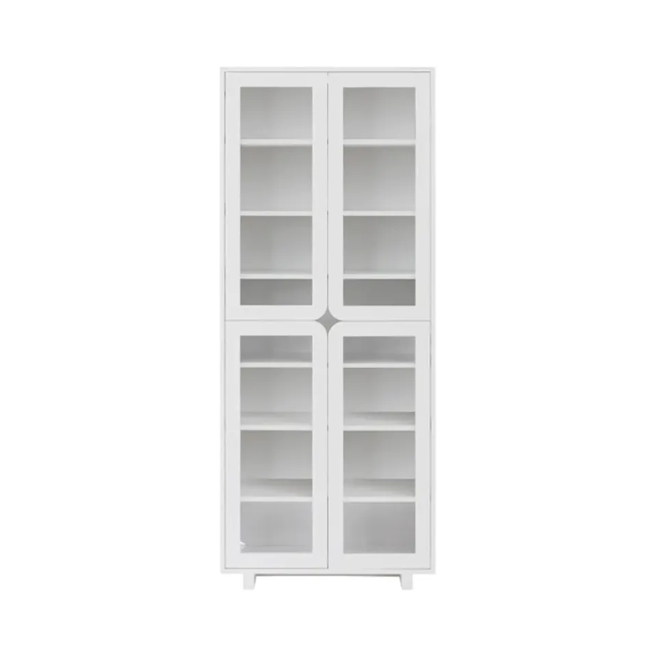 1898 Display & Glass Cabinets*Vidja hight display cabinet, lack White