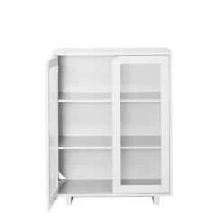 1898 Display & Glass Cabinets*Vidja low display cabinet, White
