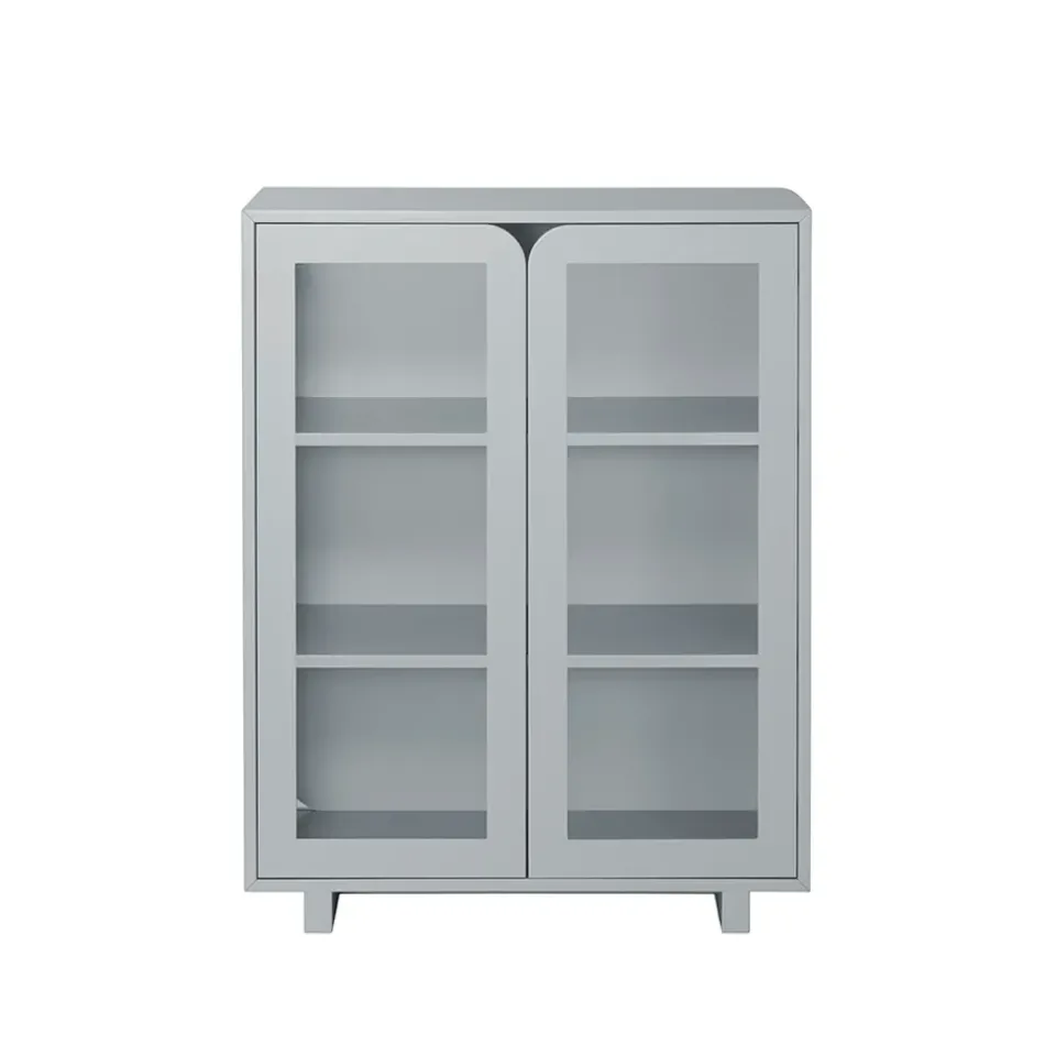 1898 Display & Glass Cabinets*Vidja low display cabinet, Grey