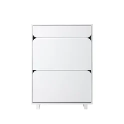 1898 Display & Glass Cabinets*Vidja shoe cabinet, lack. 2 fack+1 draw White