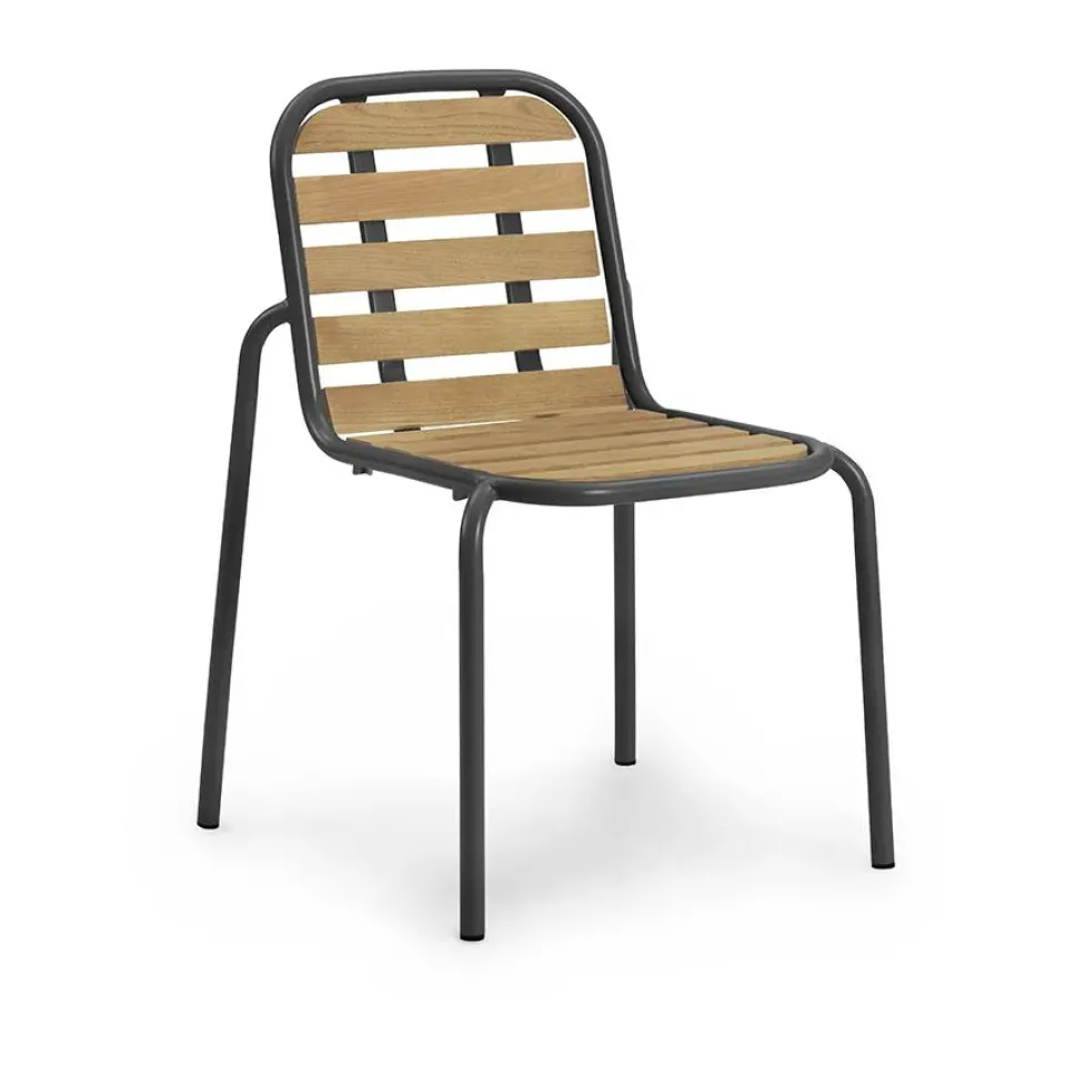 Normann Copenhagen Balcony Furniture*Vig Robinia chair, Black