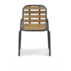 Normann Copenhagen Balcony Furniture*Vig Robinia chair, Black