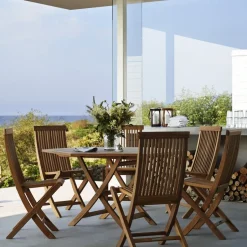 Skargaarden Seating|Balcony Furniture*Viken chair, Teak Brown