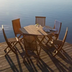 Skargaarden Table For Outdoor Use*Viken table, Teak, large Brown
