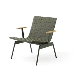 &Tradition Outdoor Lounge Furniture*Ville Outdoor AV45 loungestol med armstöd, Bronze Green
