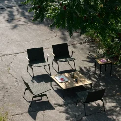 &Tradition Outdoor Lounge Furniture*Ville Outdoor AV45 loungestol med armstöd, Bronze Green