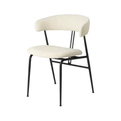 GUBI Chairs*Violin dining chair, Karakorum 001 -covered White