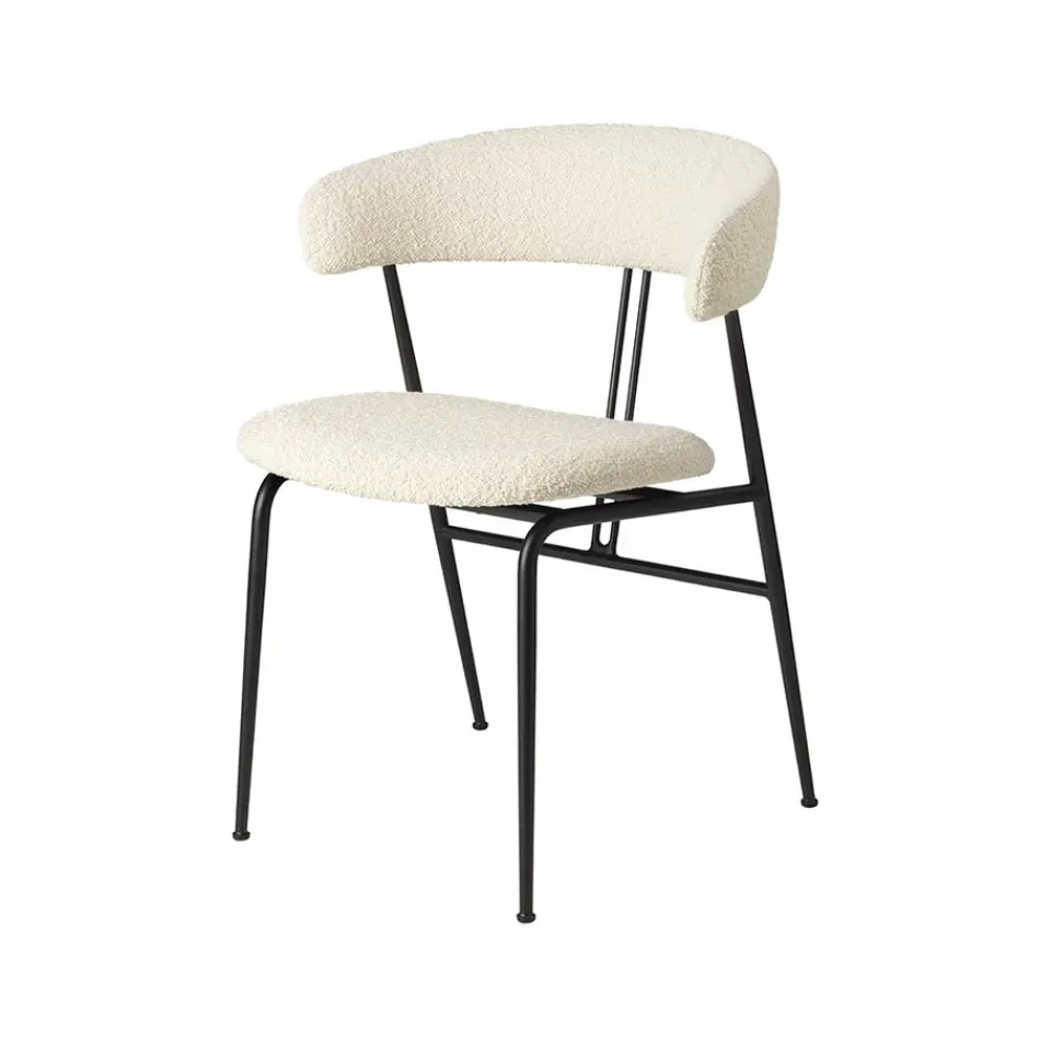 GUBI Chairs*Violin dining chair, Karakorum 001 -covered White