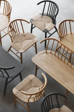 NJRD Chairs*VIOR dining chair, Lacquered oak Beige