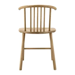 NJRD Chairs*VIOR dining chair wicker seat, Lacquered oak-nature Beige