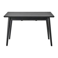 NJRD Dining Tables*VIOR dining table 90x120 cm, Black lacquered oak Beige