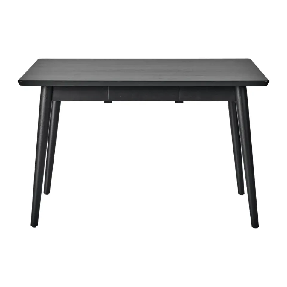 NJRD Dining Tables*VIOR dining table 90x120 cm, Black lacquered oak Beige