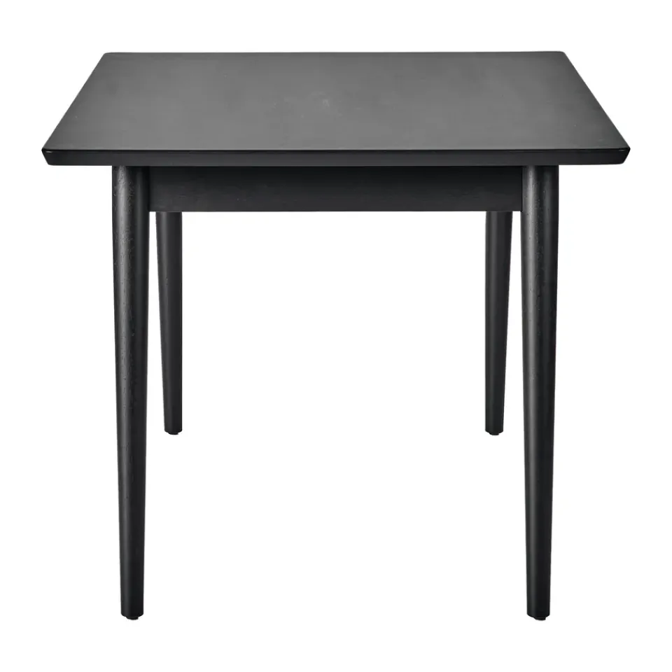 NJRD Dining Tables*VIOR dining table 90x120 cm, Black lacquered oak Beige