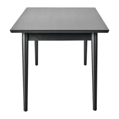 NJRD Dining Tables*VIOR dining table 90x200 cm, Black lacquered oak Beige