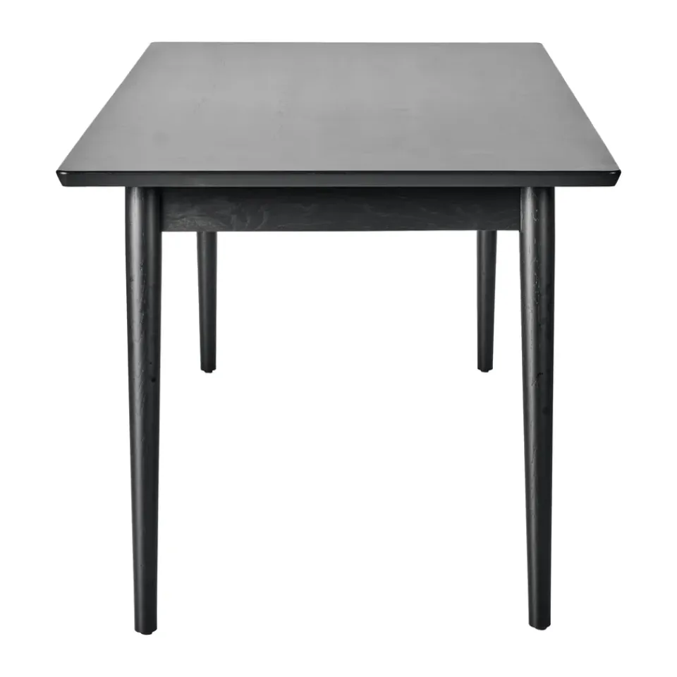 NJRD Dining Tables*VIOR dining table 90x200 cm, Black lacquered oak Beige