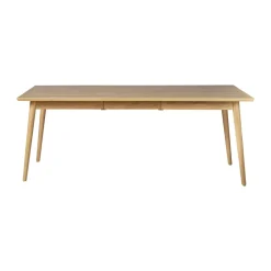 NJRD Dining Tables*VIOR dining table 90x200 cm, Lacquered oak Beige