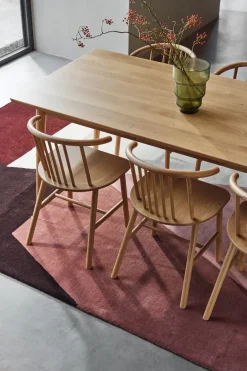 NJRD Dining Tables*VIOR dining table 90x200 cm, Lacquered oak Beige