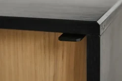 Woud Dressers & Sideboards*Virka side table, high 120 cm, Black oak BlackBeige
