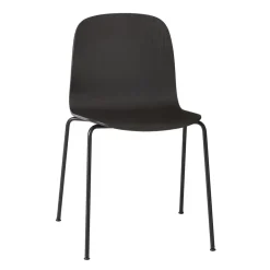 Muuto Chairs*Visu Chair steel legs, - Black