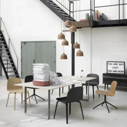 Muuto Chairs*Visu chair wooden base, Black