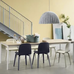 Muuto Chairs*Visu chair wooden base, midnight Blue