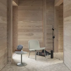 Muuto Chairs|Armchairs & Footstools*Visu lounge chair upholstered chair, Steelcut 120-brown stained oak Blue
