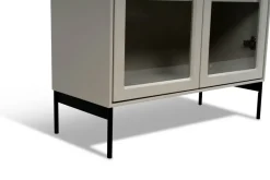 Mavis Display & Glass Cabinets*Volt display cabinet 130 cm , Details in black Beige