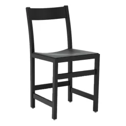 Massproductions Chairs*Waiter chair, stained beech Black