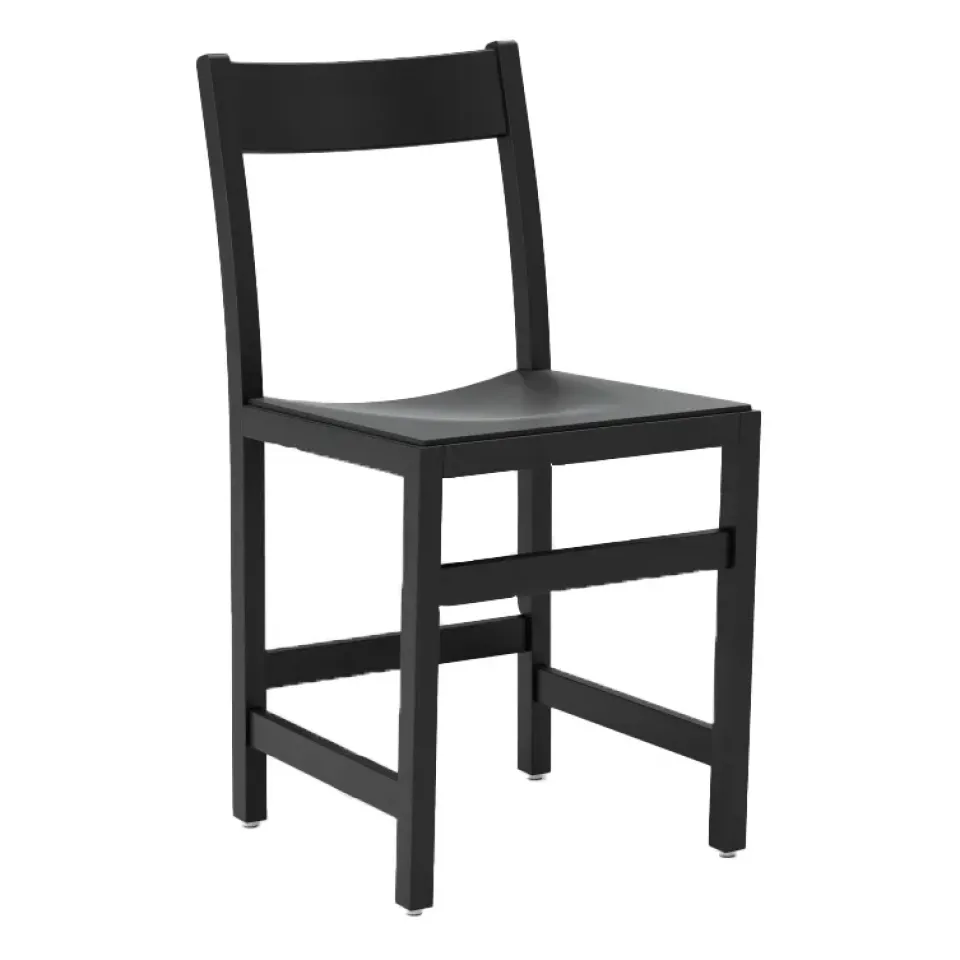 Massproductions Chairs*Waiter chair, stained beech Black