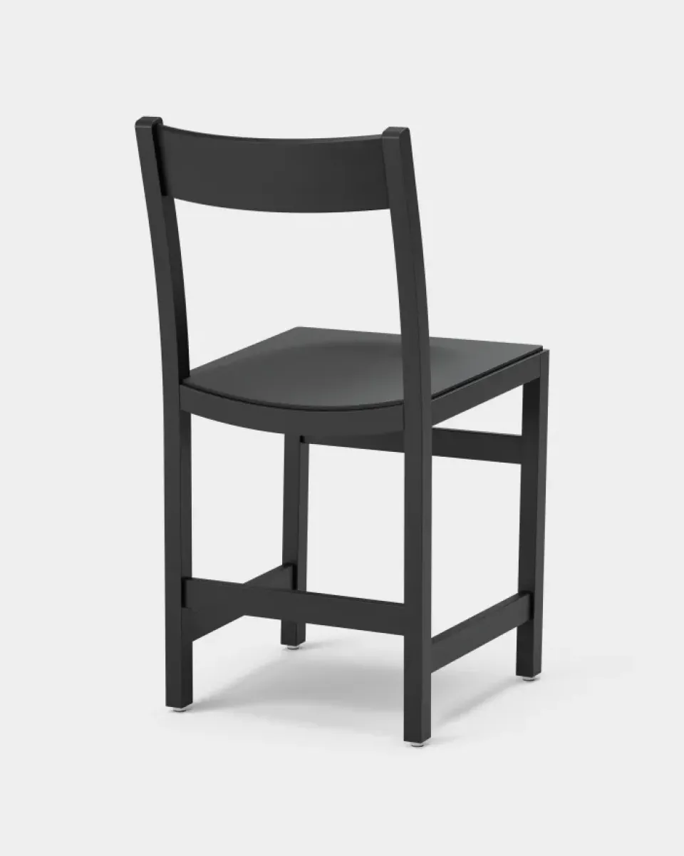 Massproductions Chairs*Waiter chair, stained beech Black