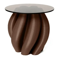 Ekbacken Studios Side Tables*Water lily side table Ø50 cm, Chocolate Brown