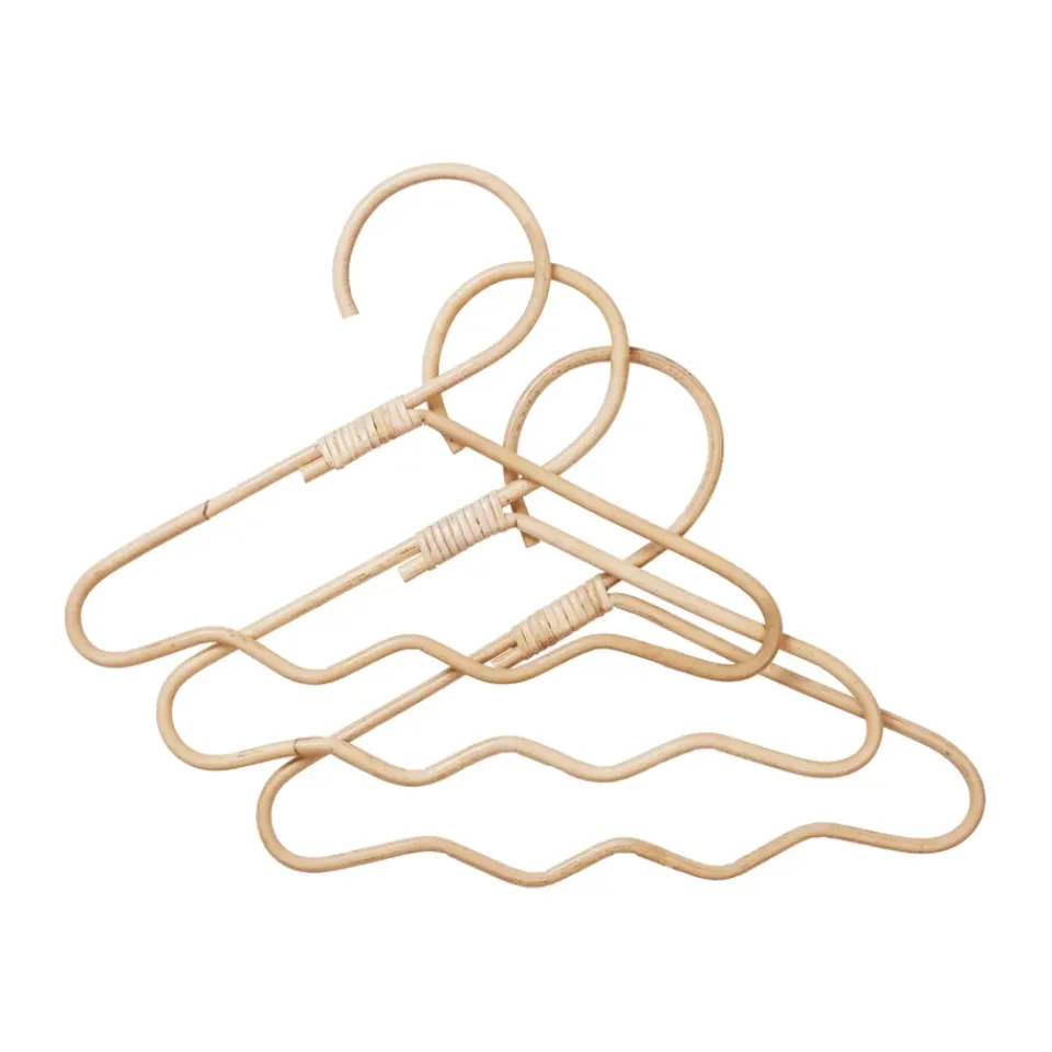 Ferm Living Clothes Racks, Coat Stands & Hangers|Clothes Hooks & Hangers*Wavi hangers 3-pack, Natural Beige